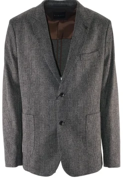 Clearance Giacca con Fantasia a Quadri / Grigio Uomo Giacche