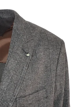 Clearance Giacca con Fantasia a Quadri / Grigio Uomo Giacche