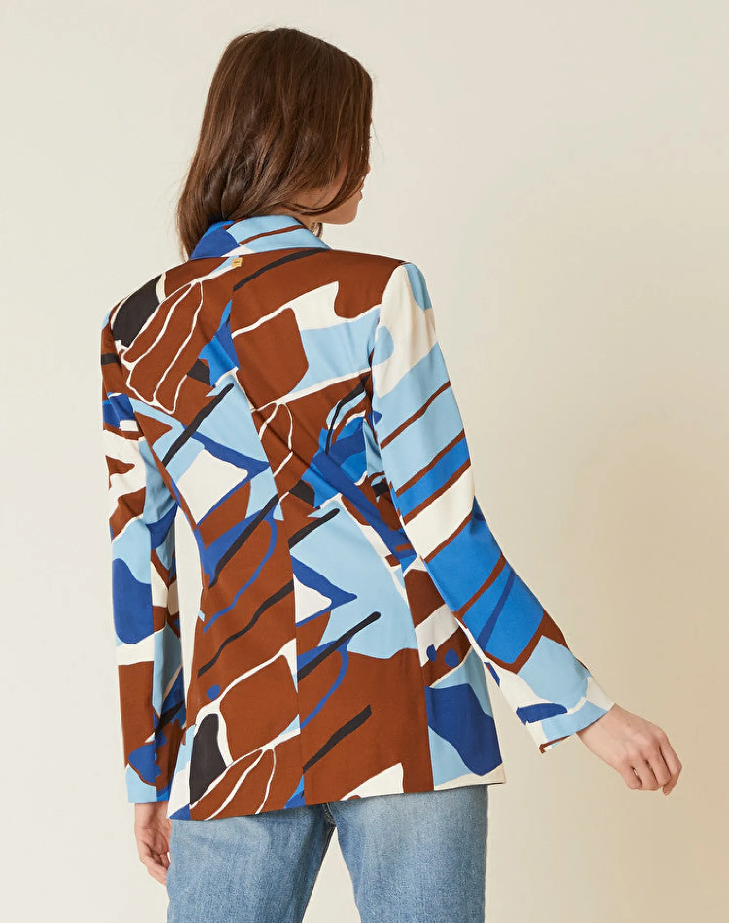 Discount Giacca Doppiopetto con Fantasia / Donna Giacche