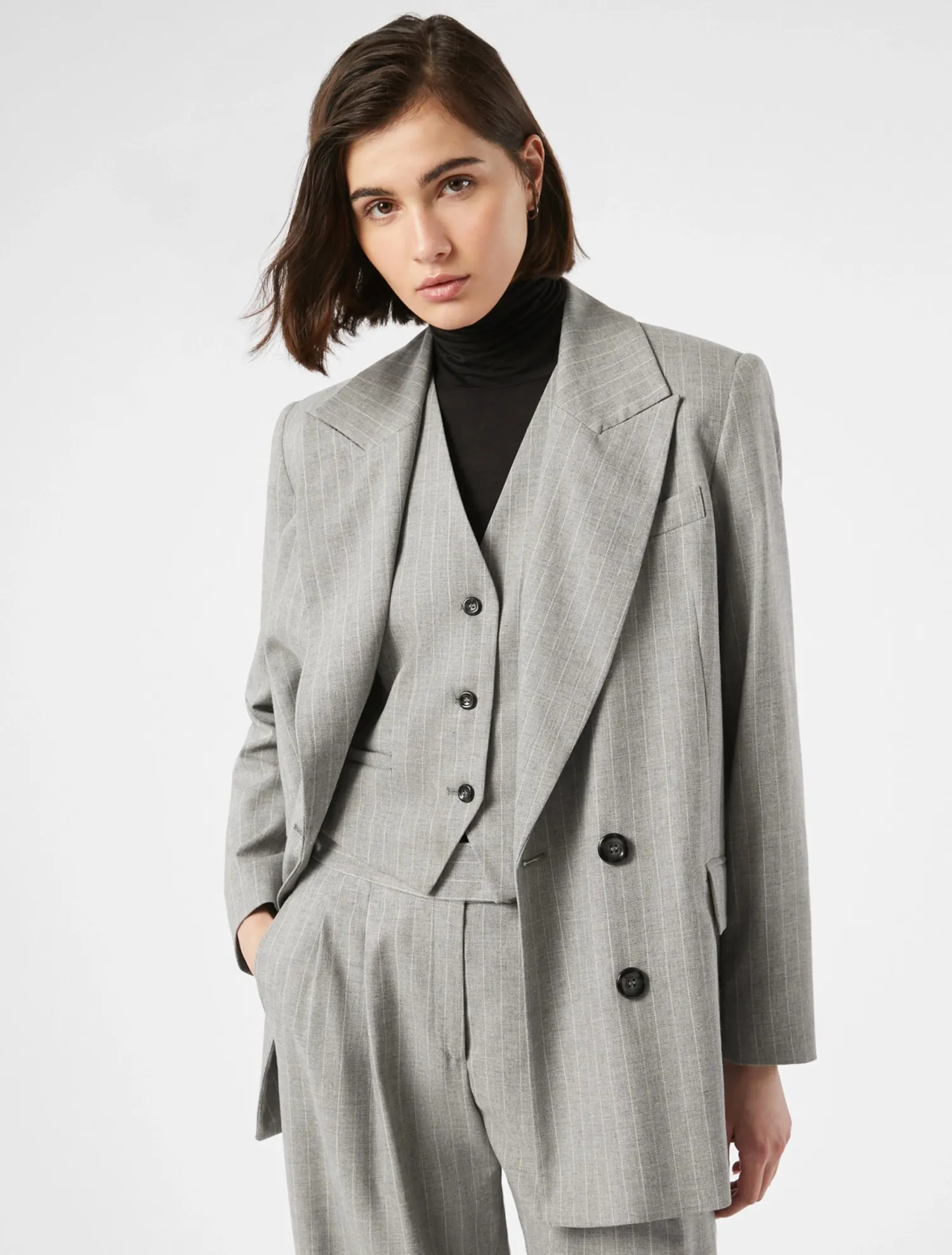 Outlet Giacca Doppiopetto Gessato / Donna Giacche