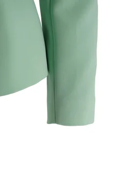 Clearance Giacca Elegante con Fibbia in Metallo / Verde Donna Giacche