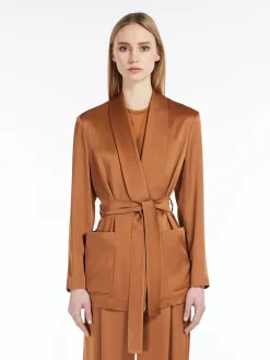 Outlet Giacca in Envers Satin / Donna Giacche