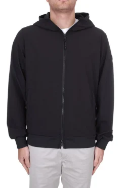Giacca in Felpa in Softshell con Cappuccio / Uomo Giubbotti