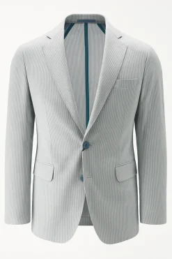 Discount Giacca in Misto Lino con Fantasia / Uomo Giacche