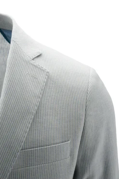 Discount Giacca in Misto Lino con Fantasia / Uomo Giacche