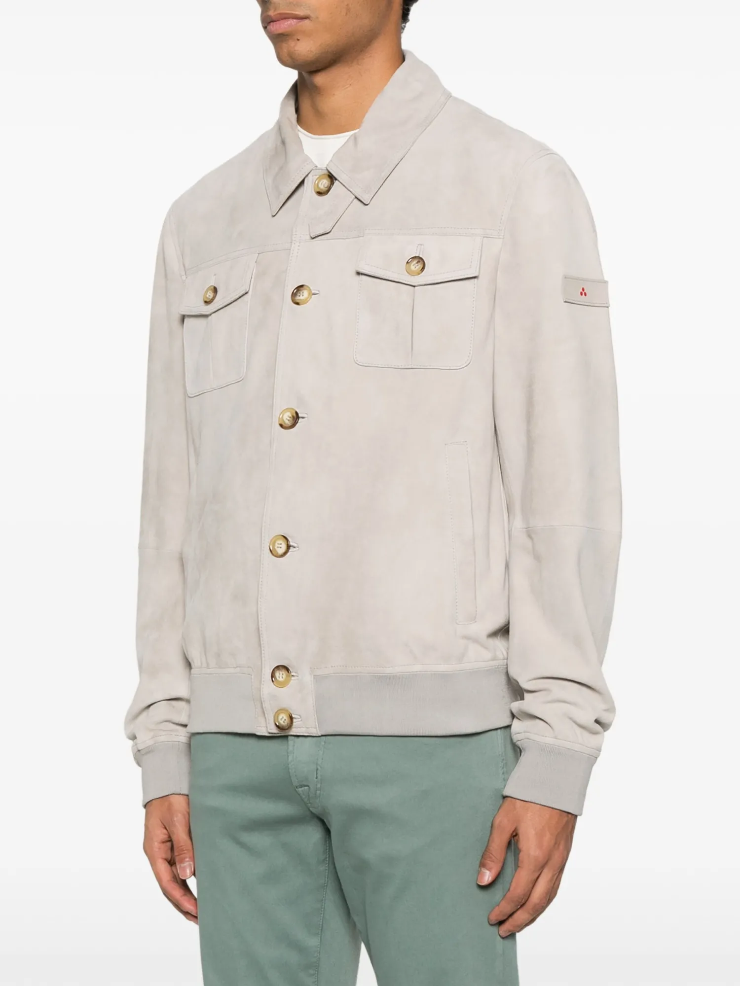 Best Giacca in Suede Destiny Suede 01 / Beige Uomo Giubbotti