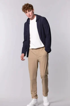 New Giacca in Tessuto Bistretch / Blu Uomo Giubbotti