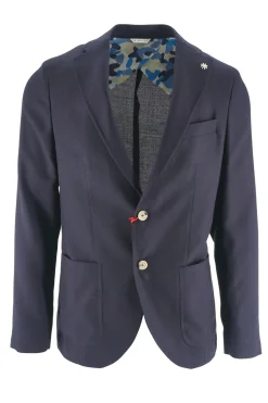 Sale Giacca Slim fit con Chiusura Mono Petto / Blu Uomo Giacche