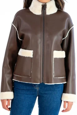 Online Giaccone in Eco Montone Reversibile / Donna Cappotti