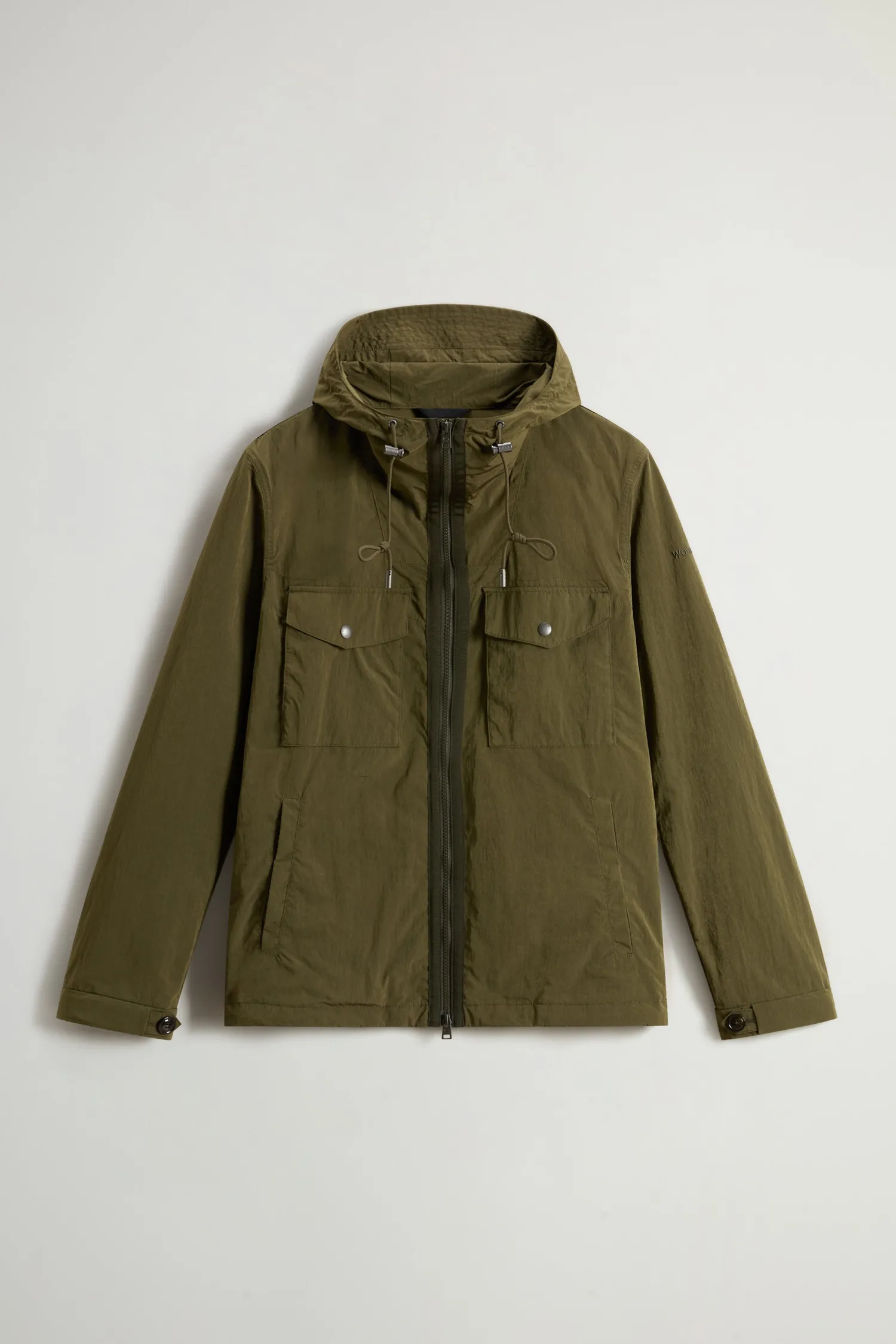 Giubbino con Cappuccio in Misto Nylon / Uomo Giubbotti