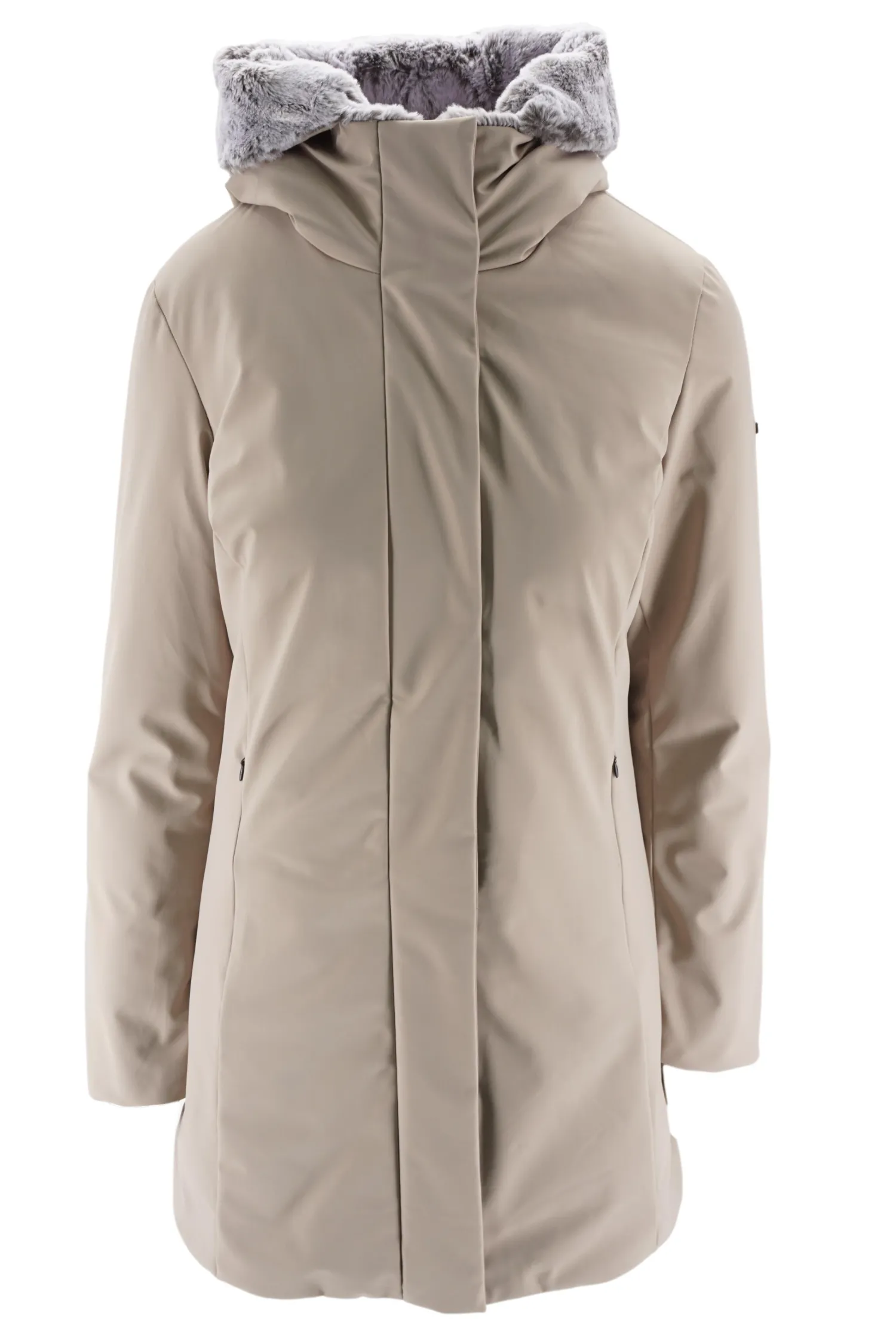Discount Giubbino con Inserti in Eco Pelliccia / Donna Giubbini