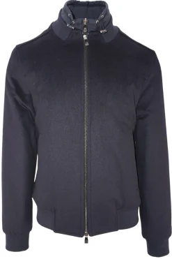 Clearance Giubbino in Lana con Pettorina / Blu Uomo Giubbotti