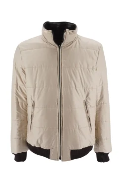 Online Giubbino in pelle reversibile / Marrone Uomo Giubbotti