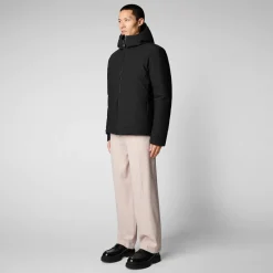 Clearance Giubbino in Soft Shell con Cappuccio / Uomo Giubbotti