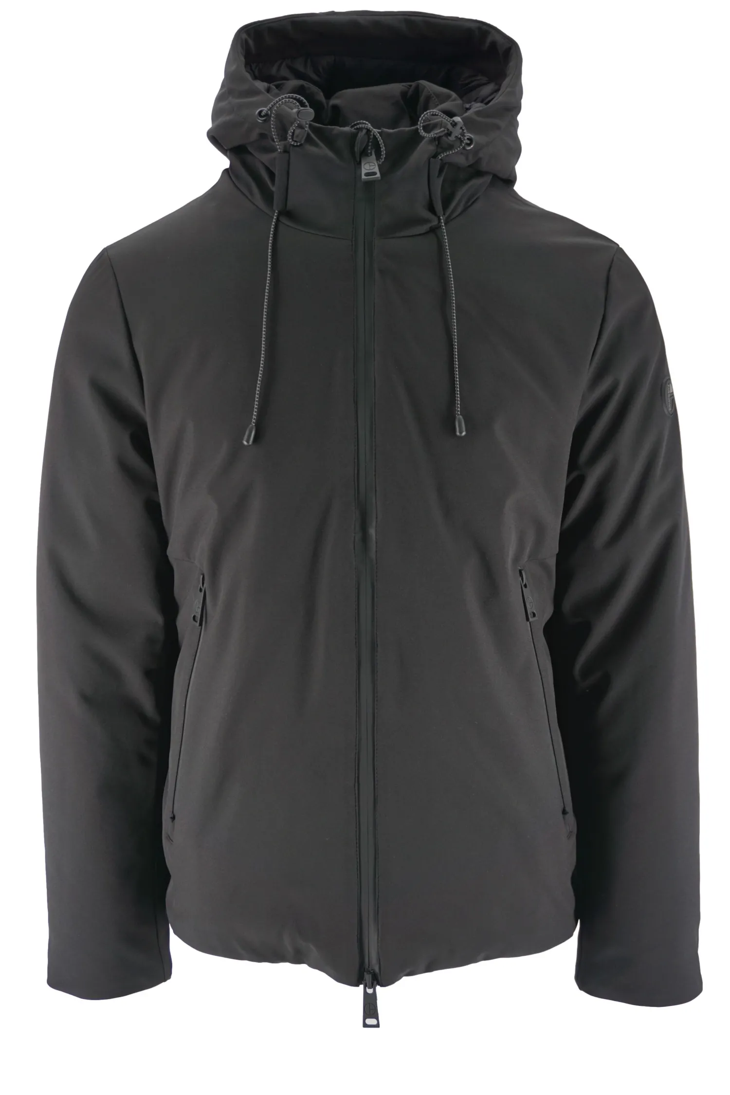Outlet Giubbino Over in Softshell con Cappuccio / Uomo Giubbotti