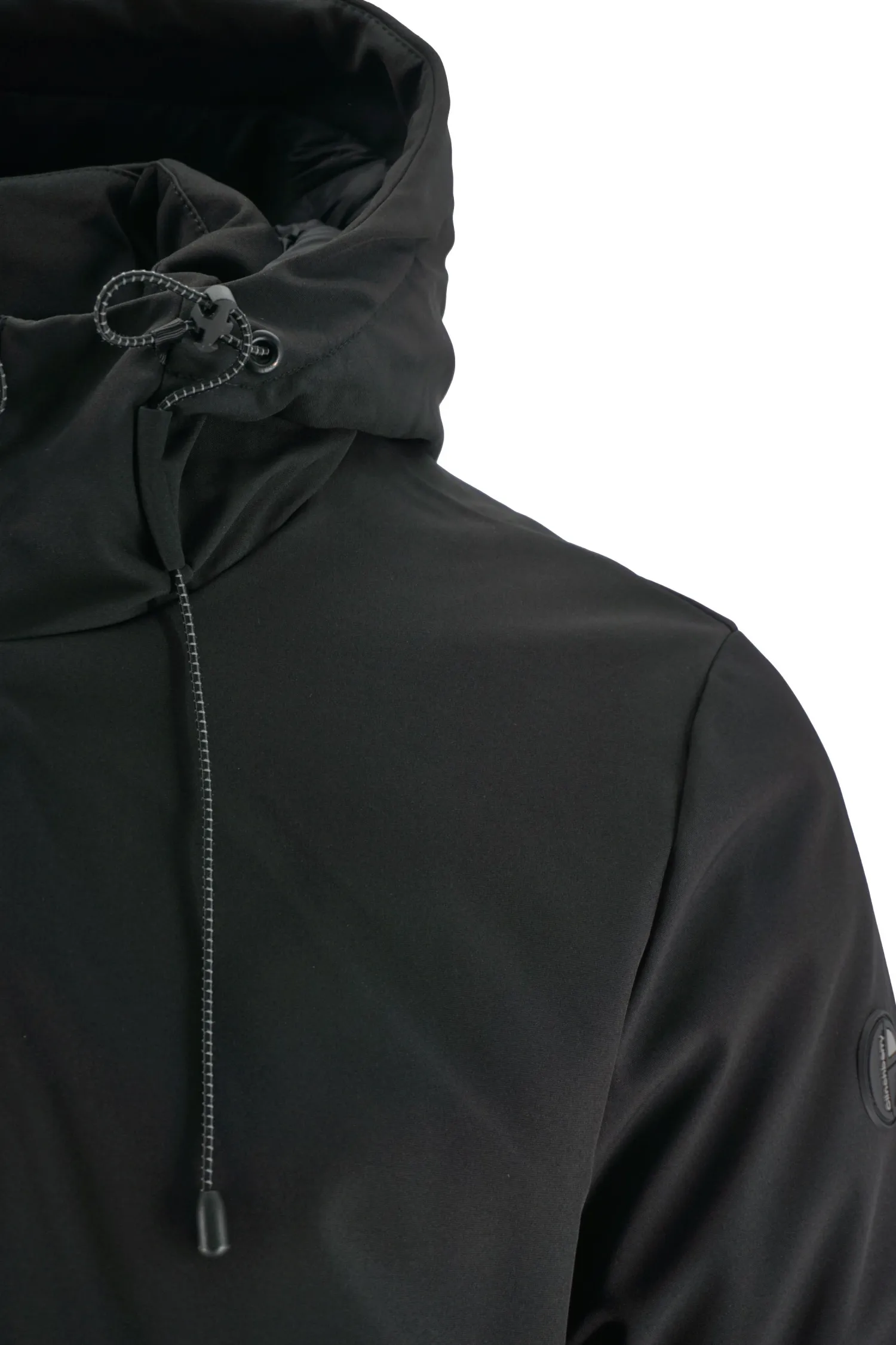 Outlet Giubbino Over in Softshell con Cappuccio / Uomo Giubbotti