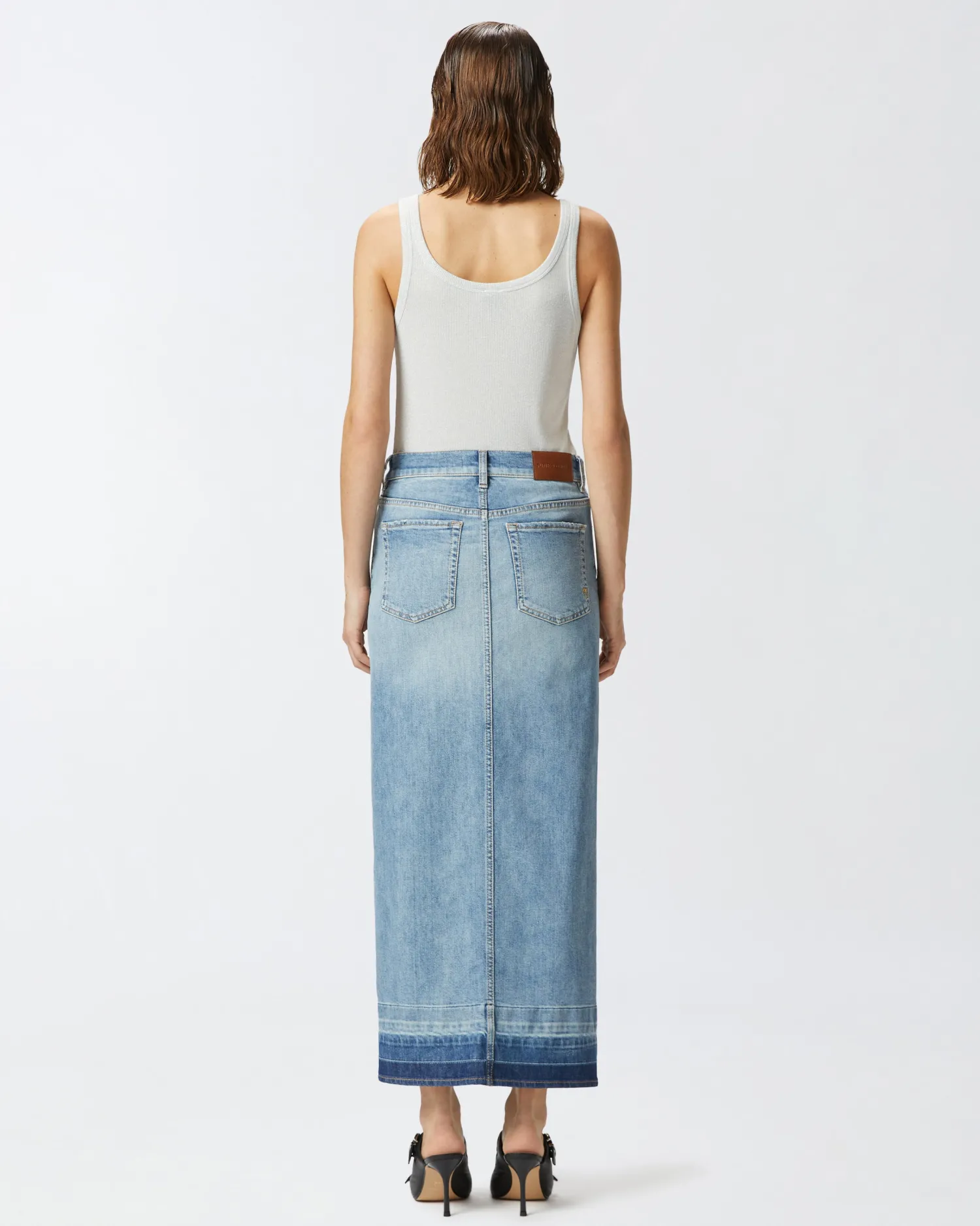 Hot Gonna Lunga in Denim Chiaro / Donna Gonne|Denim