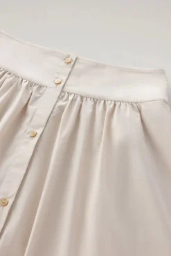 New Gonna Midi in Popeline di Cotone / Donna Gonne
