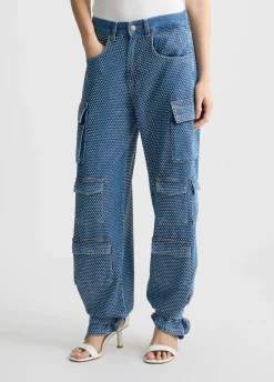 Cargo con Strass / Donna Denim