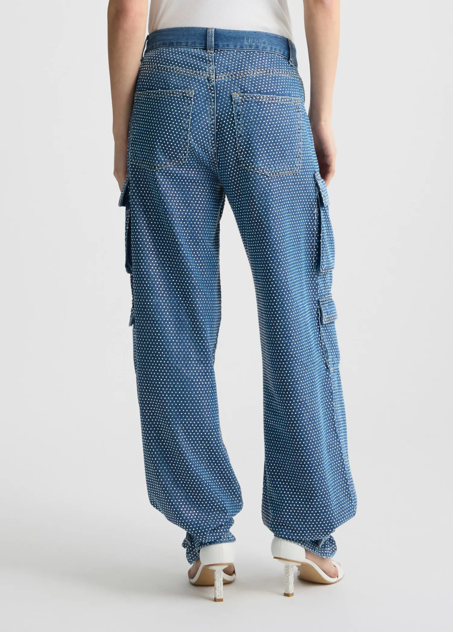Cargo con Strass / Donna Denim
