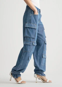 Cargo con Strass / Donna Denim