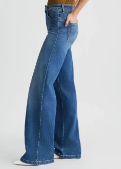 Outlet Flare con Cintura / Donna Denim