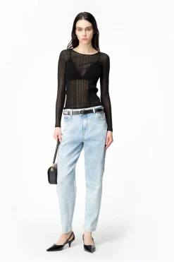 New Mom-Fit in Denim / Donna Denim