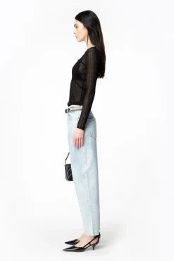 New Mom-Fit in Denim / Donna Denim