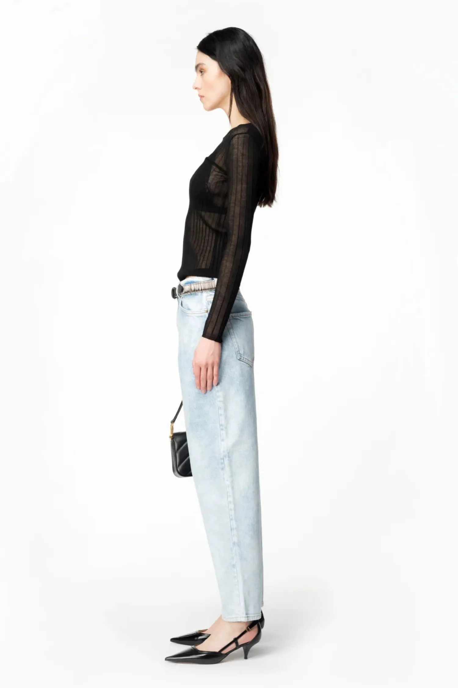 New Mom-Fit in Denim / Donna Denim