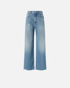 Discount Palazzo in Denim / Donna Denim