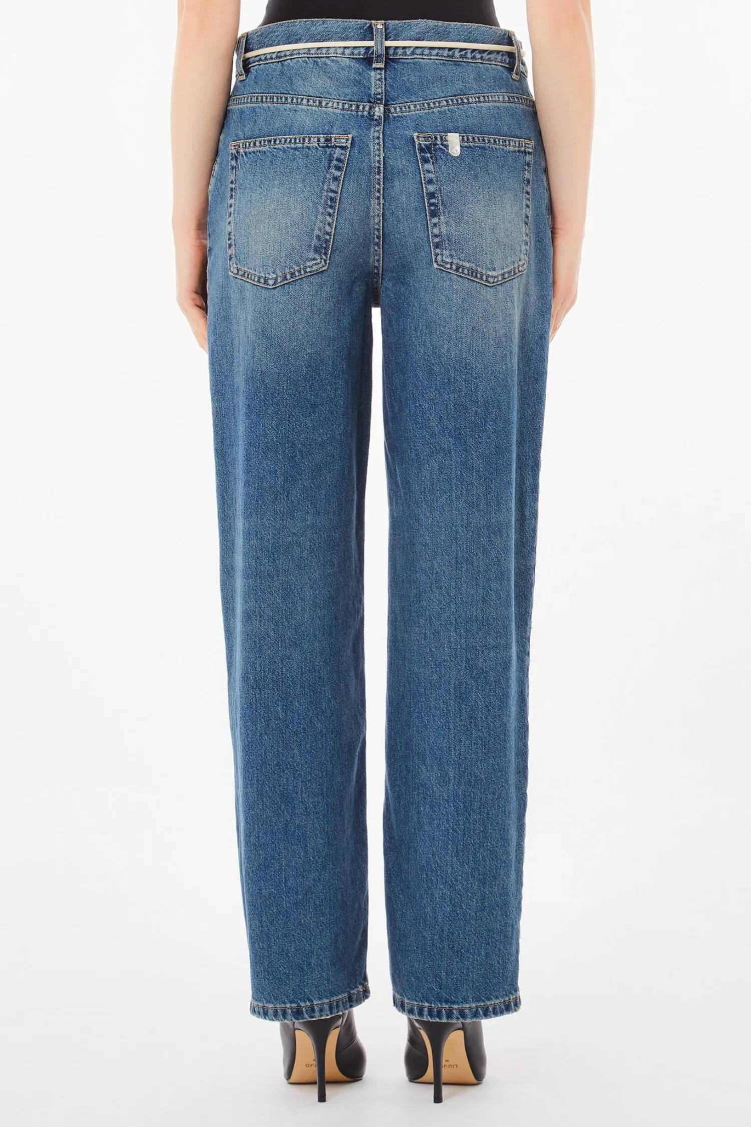 Sale Straight con Cintura / Donna Denim