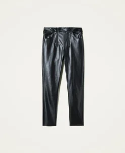 Discount Leggings Twin Set con Doppia Zip / Donna Pantaloni