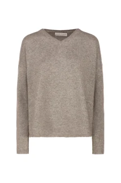 Best Maglia 100% Cashmere con Scollo a V / Donna Maglieria