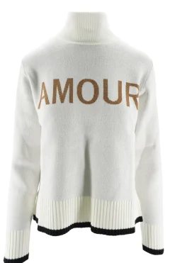 Online Maglia a Collo Alto con Ricamo / Donna Maglieria