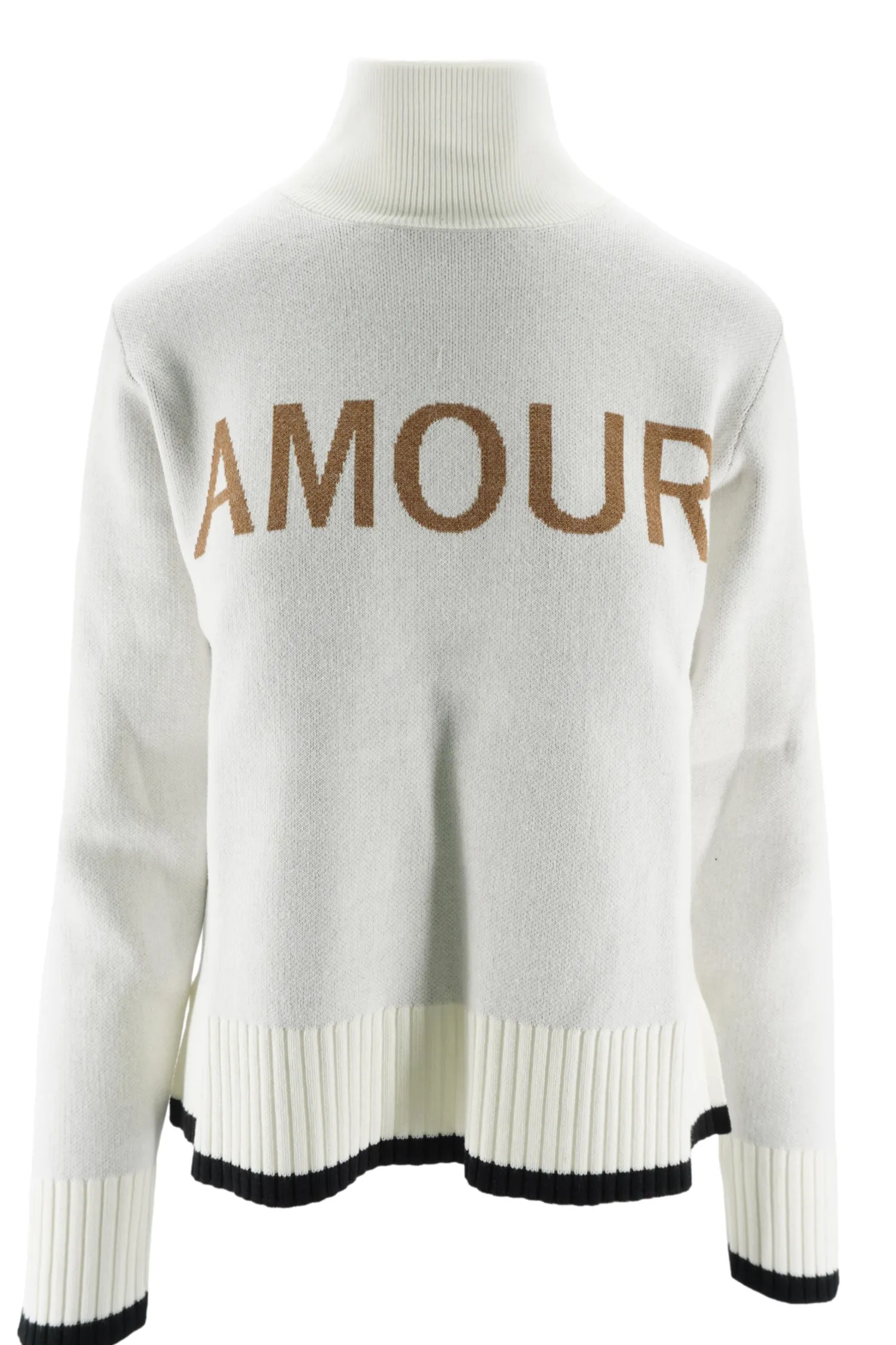 Online Maglia a Collo Alto con Ricamo / Donna Maglieria