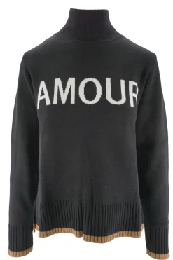 Sale Maglia a Collo Alto con Ricamo / Donna Maglieria