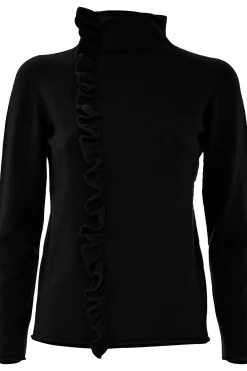 Discount Maglia a Collo Alto con Rouches / Donna Maglieria