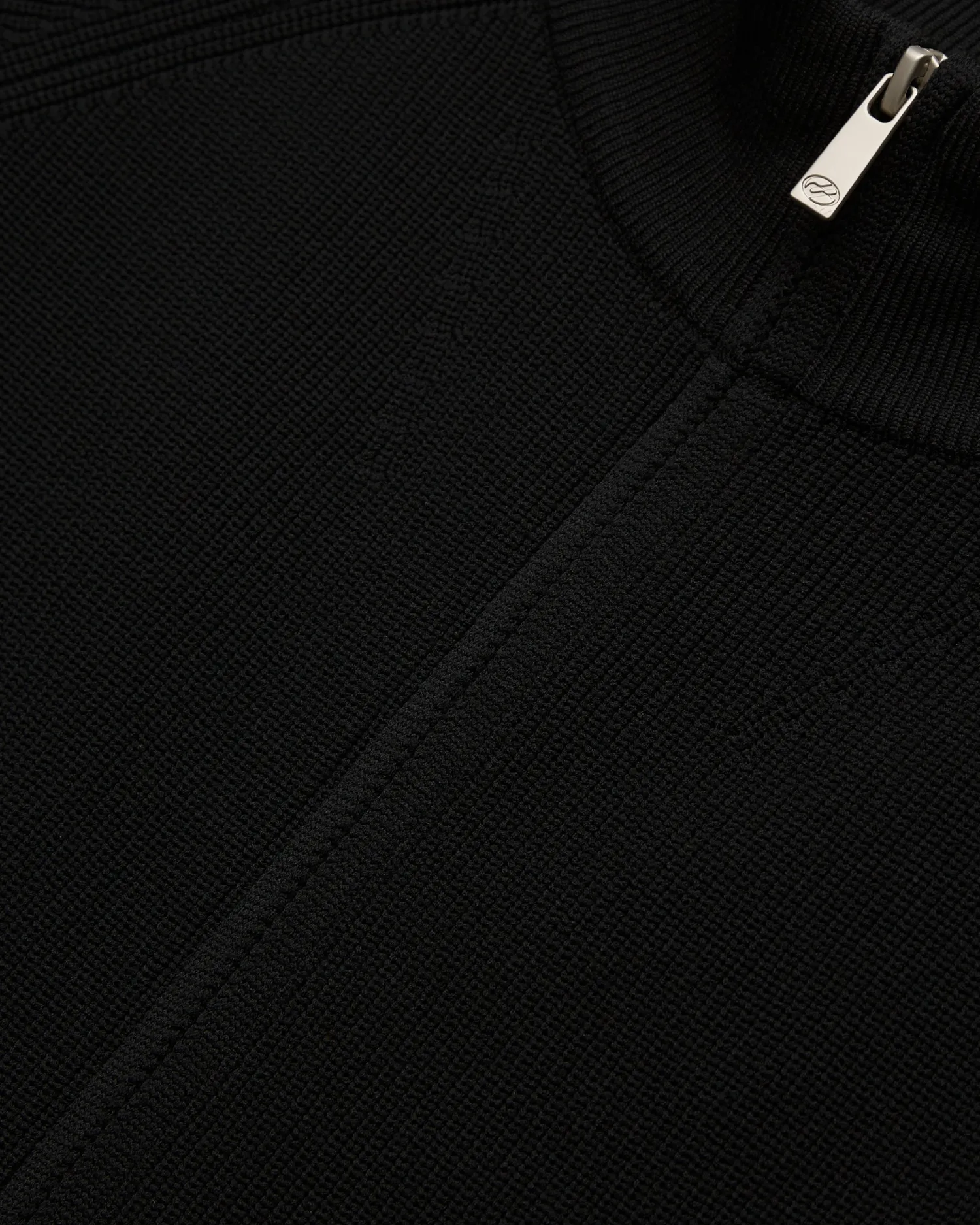 Outlet Maglia a Costa Inglese con Full Zip / Uomo Maglieria