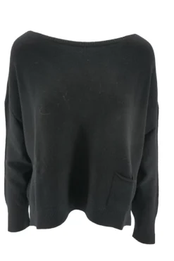 Best Maglia Boxy Fit con Girocollo Largo / Donna Maglieria