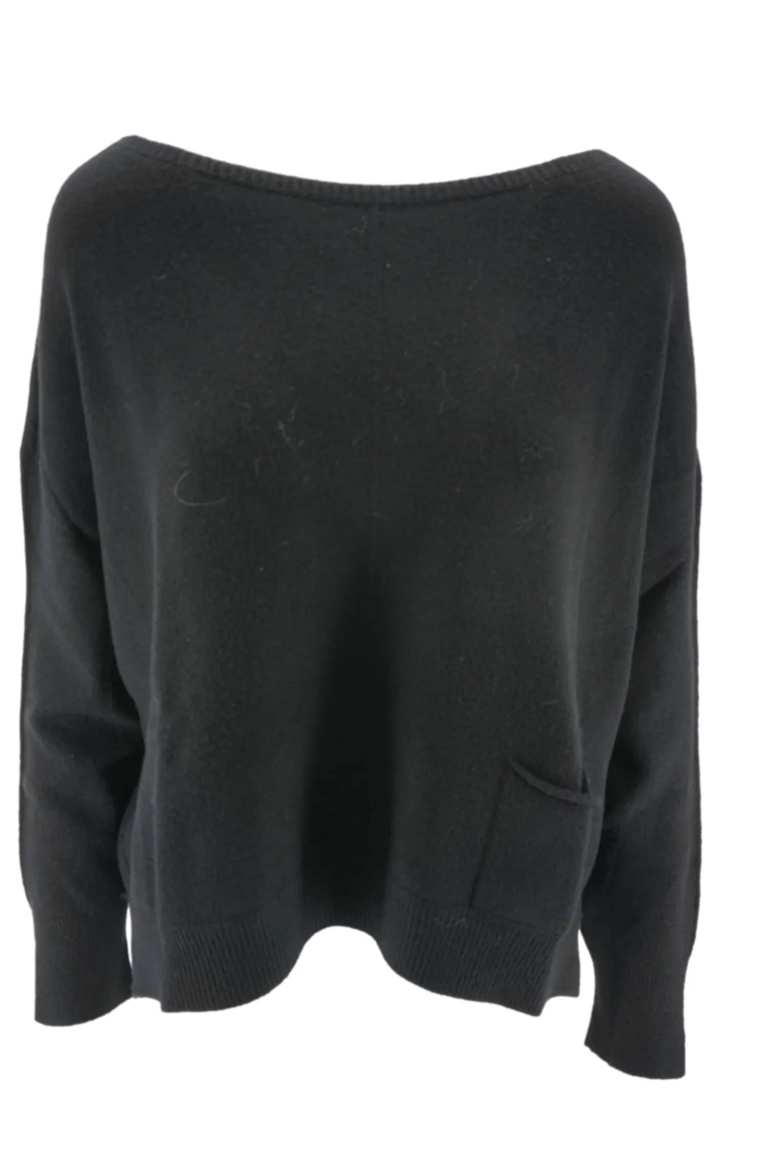 Best Maglia Boxy Fit con Girocollo Largo / Donna Maglieria