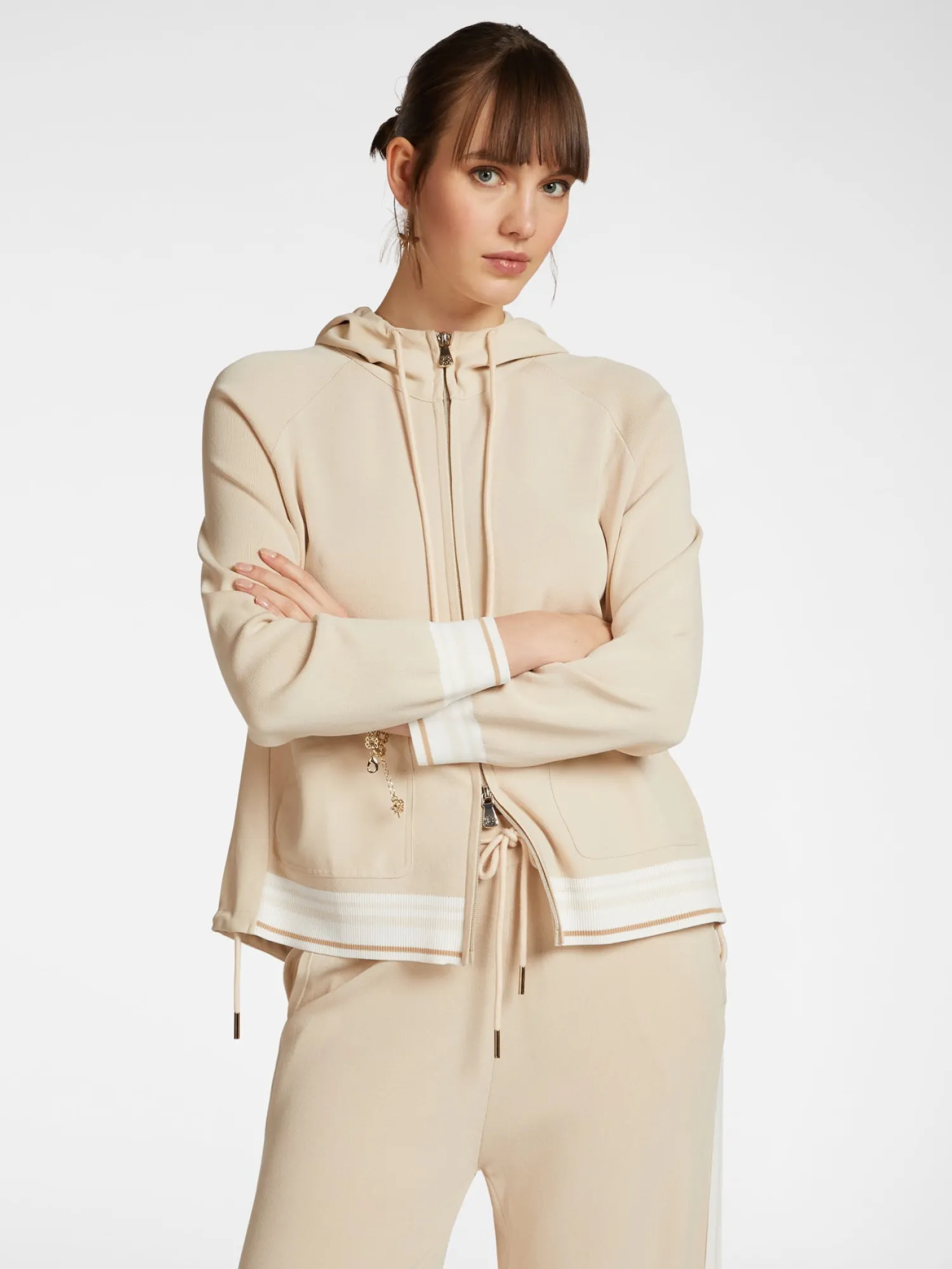 Sale Maglia Cardigan con Cappuccio / Donna Maglieria