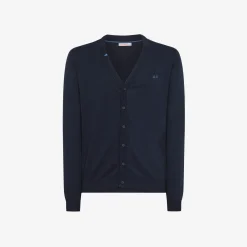 Maglia Cardigan con Logo / Uomo Maglieria