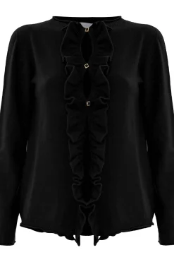 New Maglia Cardigan con Rouches / Donna Maglieria