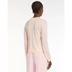Discount Maglia Cardigan in Lana e Seta / Rosa Donna Maglieria