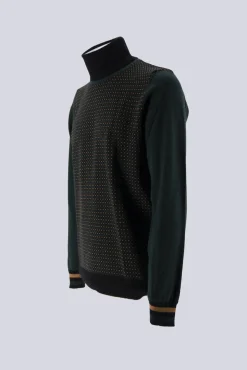 Hot Maglia Collo Alto a Fantasia / Uomo Maglieria