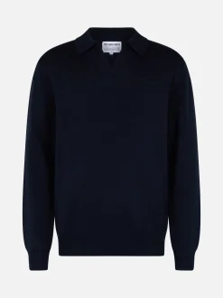 Sale Maglia Collo Polo in Misto Cashmere / Uomo Maglieria