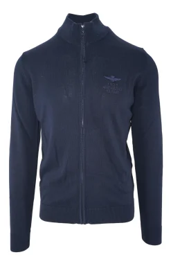 Outlet Maglia con Chiusura Zip in Cotone / Uomo Maglieria