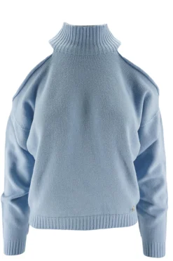 Sale Maglia con Collo Alto e Spalle Scoperte / Donna Maglieria