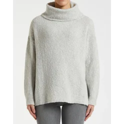 Clearance Maglia con Collo Morbido / Donna Maglieria