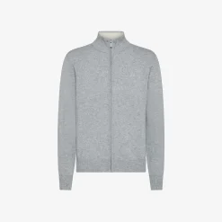 Sale Maglia con Full Zip e Collo Alto / Uomo Felpe